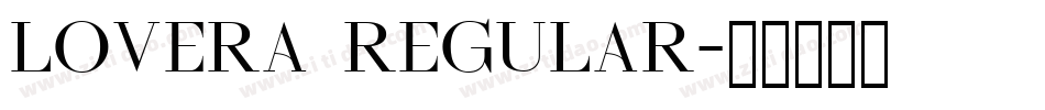 Lovera Regular字体转换